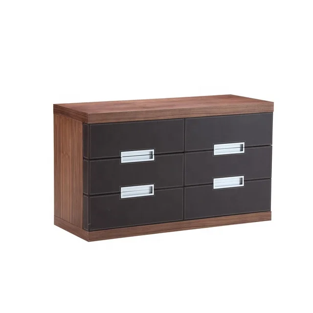 Modern Simple Style Black Bucket Cabinet High Grade Design Drawer Cabinet Bedroom Living Room Furniture 6 Drawers