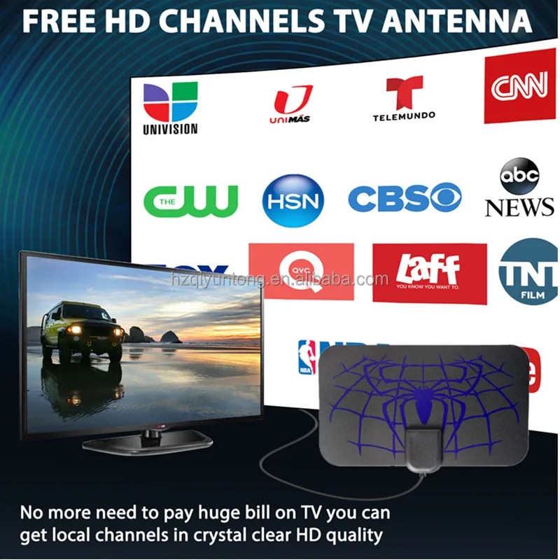 2024 Newest Portable HD Tv Antenna Indoor Support 4K 1080P Digital Antenna For All Older Tv Philippines