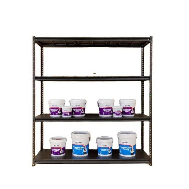 1220*600*2000mm Middle East Market Matt black powder coating steel shelves boltless rivet 4 tyres shelves rack