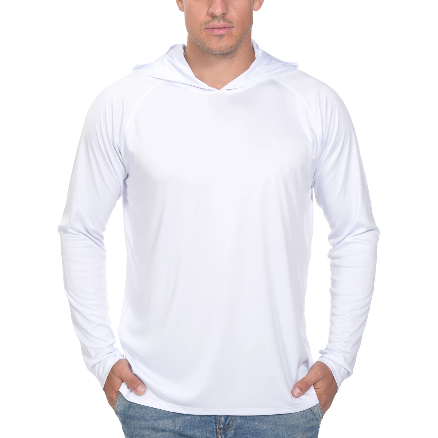 Не впитывает запахи, купальный костюм с защитой от ультрафиолета 50 +, защита от ультрафиолета, одежда для защиты от солнца с капиллярами для отвода влаги из полиэстера и спандекса для мужчин с длинным рукавом сетки вентилируемый от УФ-лучей рубашек рыбно