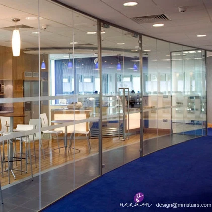 
Tempered Glass Wall Office Room Divider 