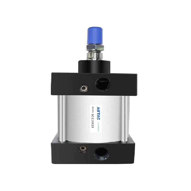 Стандартный пневматический цилиндр с регулируемой подушкой SC125X25 Airtac