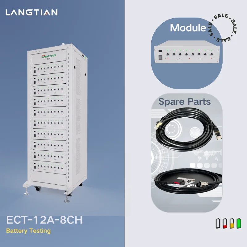 Lowest Price Lithium Ion Battery Capacity TesterECT-12A-8CH For 18650 Cylinder Cell And Pouch Cell