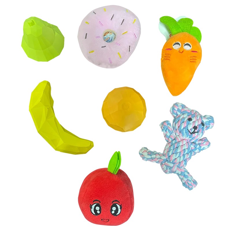 Wholesale Eco Friendly Custom Cute Dog Stick Toy Durable Tomato Radish Lollipop Soft Pet Toy Plush Toy For Dogs Squeaky