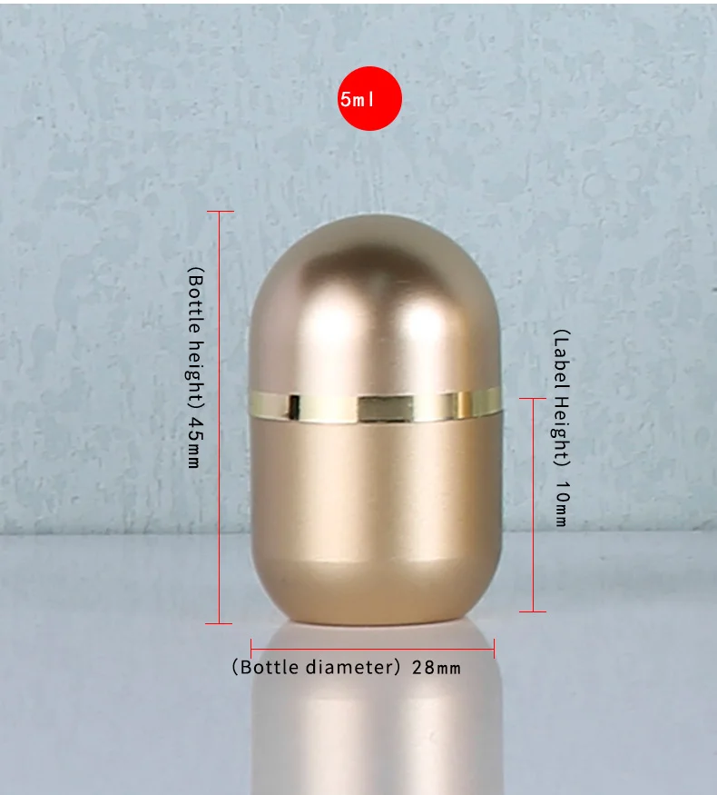 5 10 15 30 60 ml Gold Supplement PET Bottle Custom Pill Container with Box Packaging In Stock