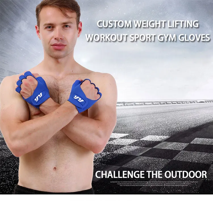 Wholesale workout weightlifting cycling outdoor gym exercise shockproof sports fitness gloves for protection