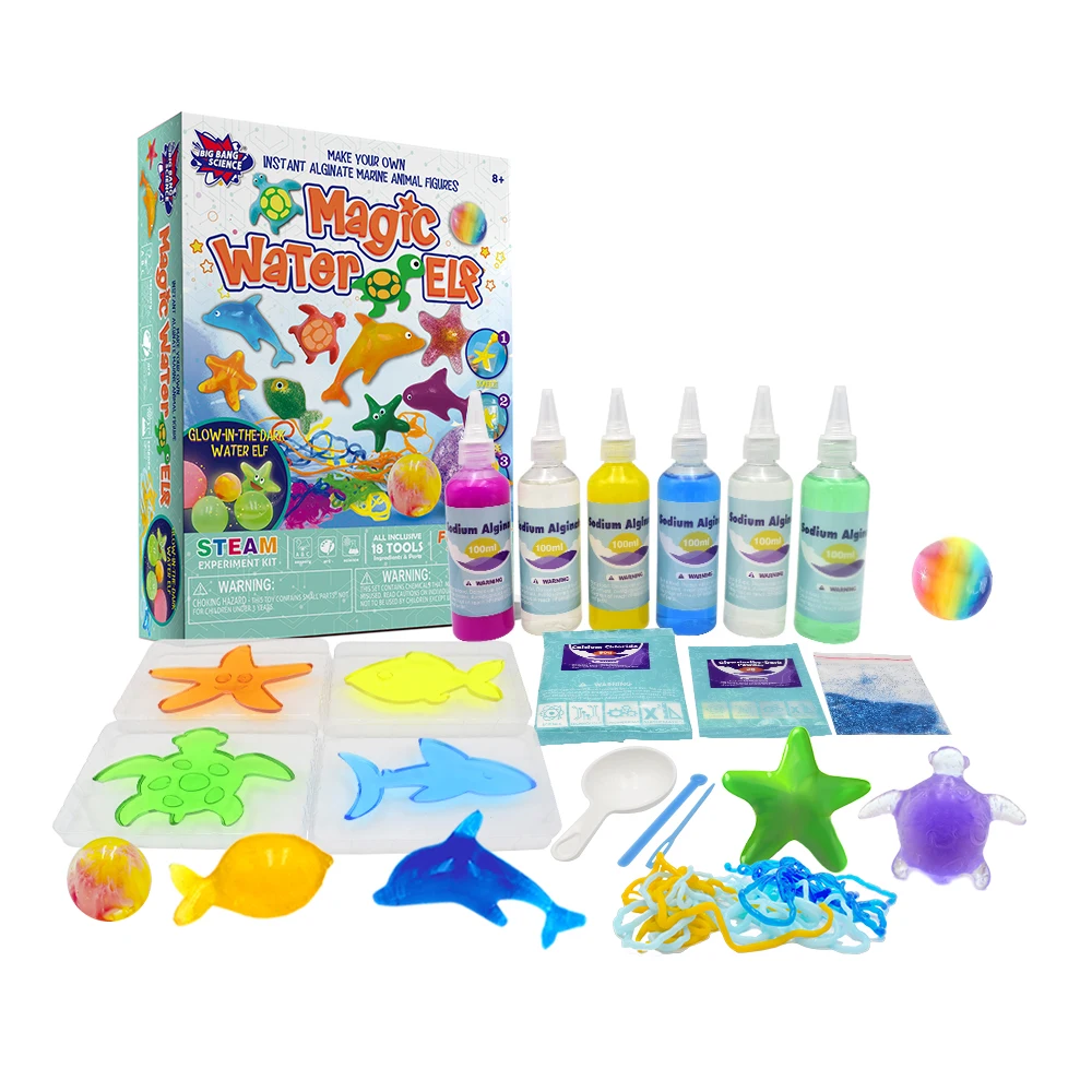 Best Science Toys for Kids Playing & DIY Experiments Magic Water Elf Kit for Kids Lovely Ocean Animals