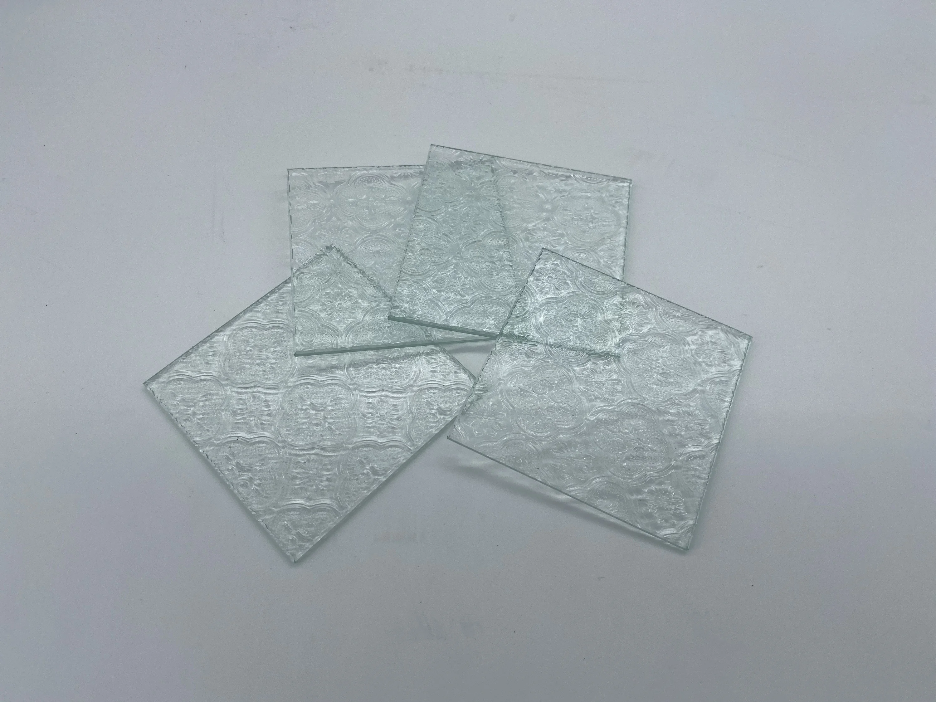 5mm 6mm 8mm 10mm 12mm Customized design Figure Glass Tempered Pattern Glass Begonia embossed glass