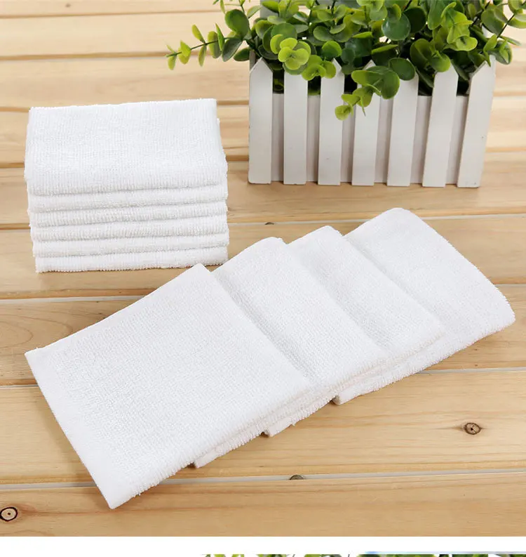 Small White Cheap Cotton Disposable Refreshing lemon wet hot  Airline Towel disposable Face Hand Towel