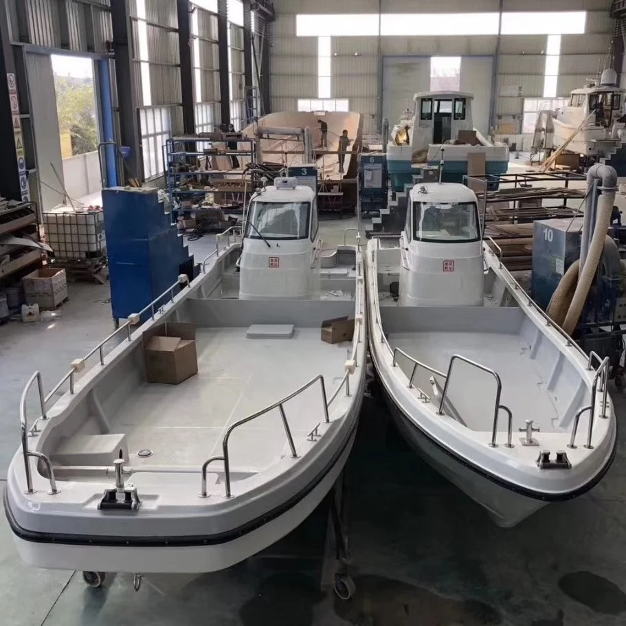 9.6 meter offshore  large deck space fiberglass working boat