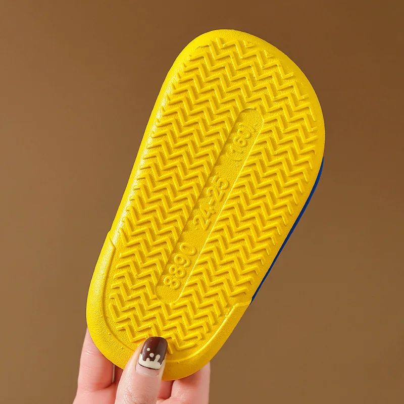 Cartoon Crocodile Open Toe Non-Slip Home Bathroom Shoes Baby Kids Flats Footwear Boy Shark Sandals Slides Slippers