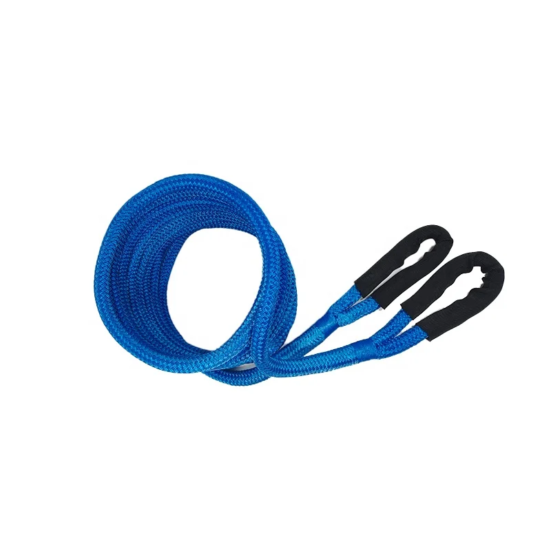 4x4 OffRoad tow strap Traction rope Braided Kinetic Recovery Kit Rope with Off-road Synthetic Soft Shackle uhmwpe winch rope