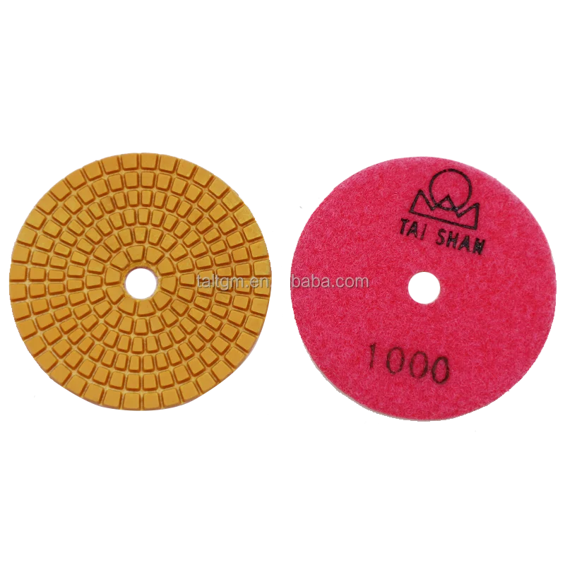 Factory direct sale 4inch 100mm Diamond Marble Polishing Pads For Granite Stone grit 30-5000