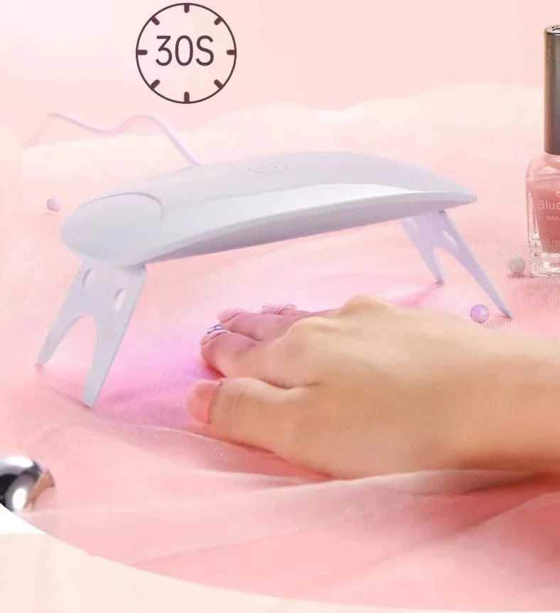 Free Logo Small Mini SUN LED UV Light Cordless Rechargeable Nail Lamp Curing Dryer for Nail Polish