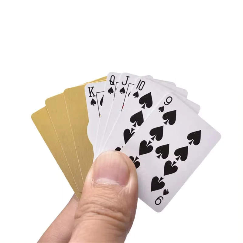 Custom Solitaire Poker Cards Printed Business Logo Saudi Arabia Board Game Make Mini Paper Playing Cards for Kids