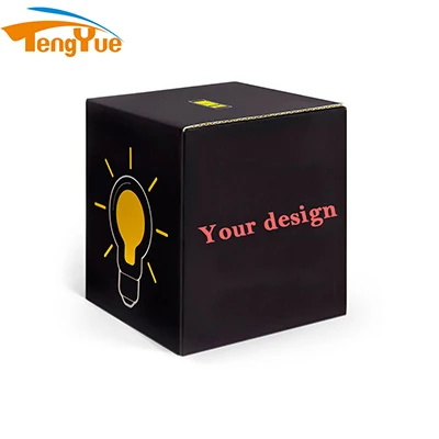 Customized LED Table Lamp Packaging Boxes Energy Saving Light Bulb Printing Packaging Art Paper Paper Box