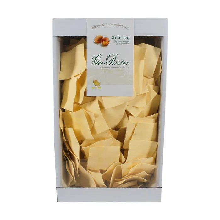 1 kg HoReCa Box Packaging High Quality EAC Certification Food Grade Wheat Flour Small Lasagna Egg Pasta