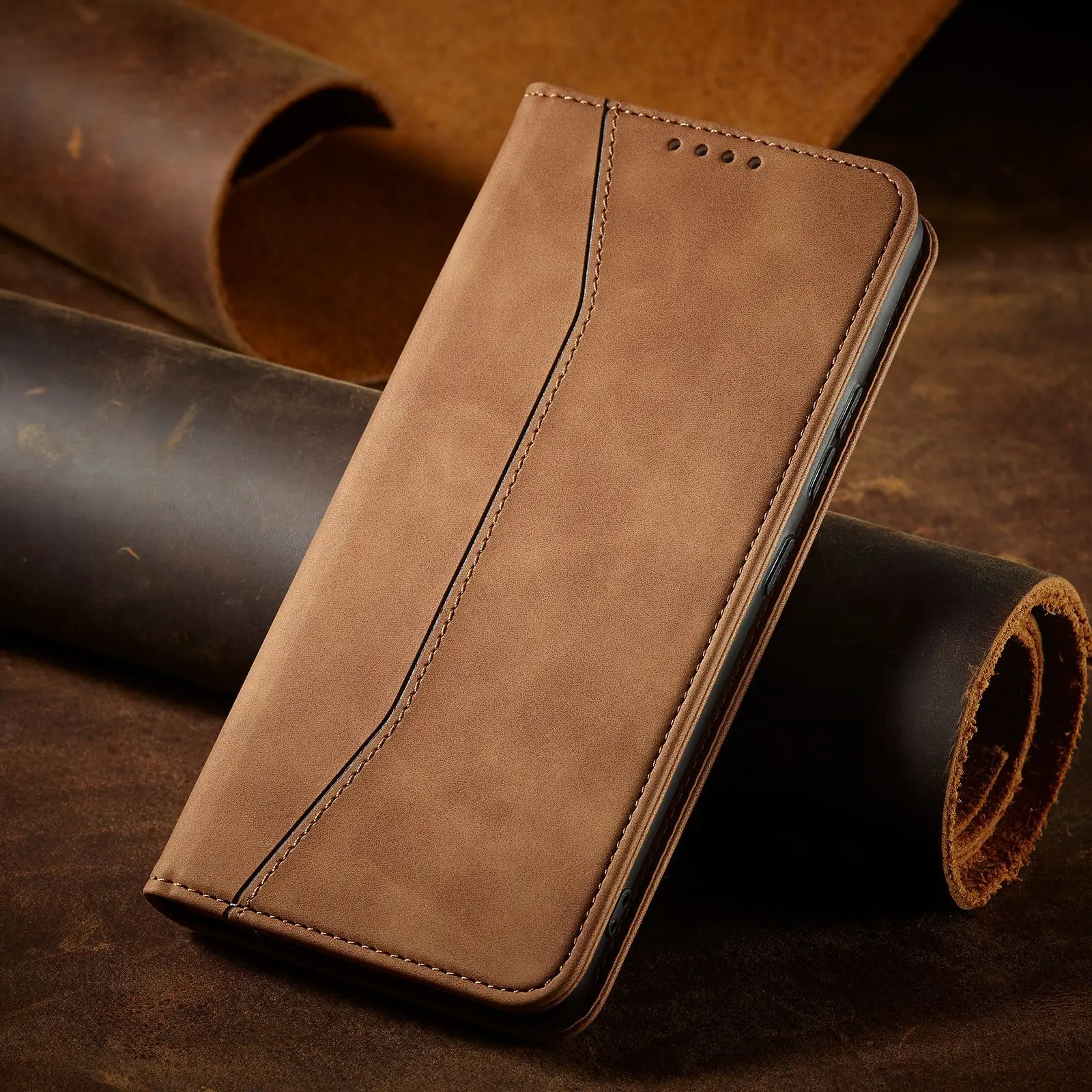 2023 New Retro Wallet Leather Case For Magnetic Flip Stand Cell Phone Case Cover For Redmi Note 11 12 Pro 10 4g 5g poco M4 note9