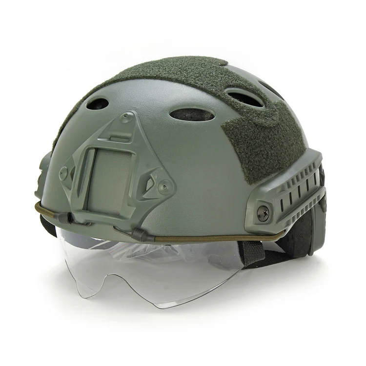Lightweight Tactical Protective Safety FAST PJ HELMET with Protective visor for Outdoor helmet
