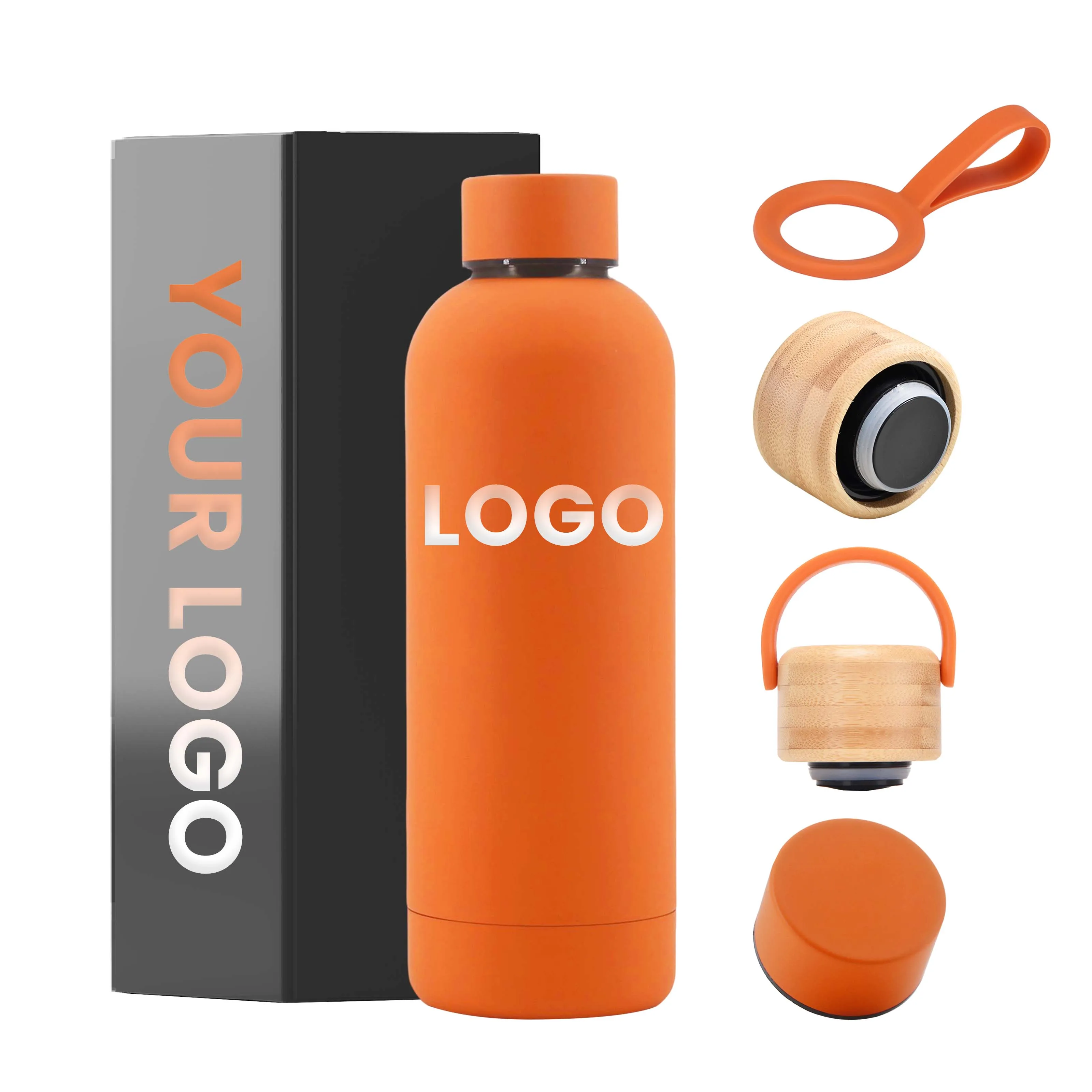 BPA FREE Thermal Water Bottle Custom Logo Double Wall Vacuum Insulated 500ml Metal Stainless Steel Sports Water Bottle