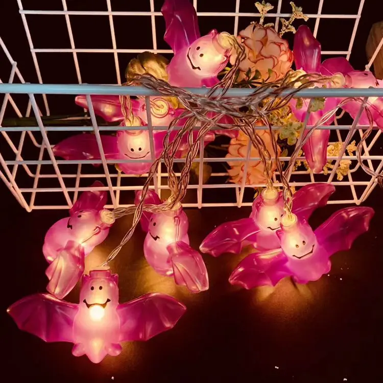 Led Halloween String Lights AA Battery Operated Copper Wire LED Pumpkin Fairy String Lights LED Halloween Holiday String Light
