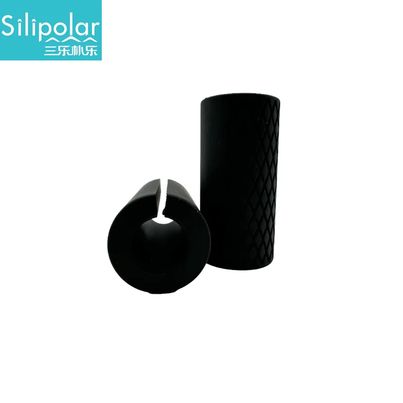 Silicone Barbell Dumbbell Protective Sleeves, Anti-Slip Weightlifting Rubber Covers for Gym Equipment
