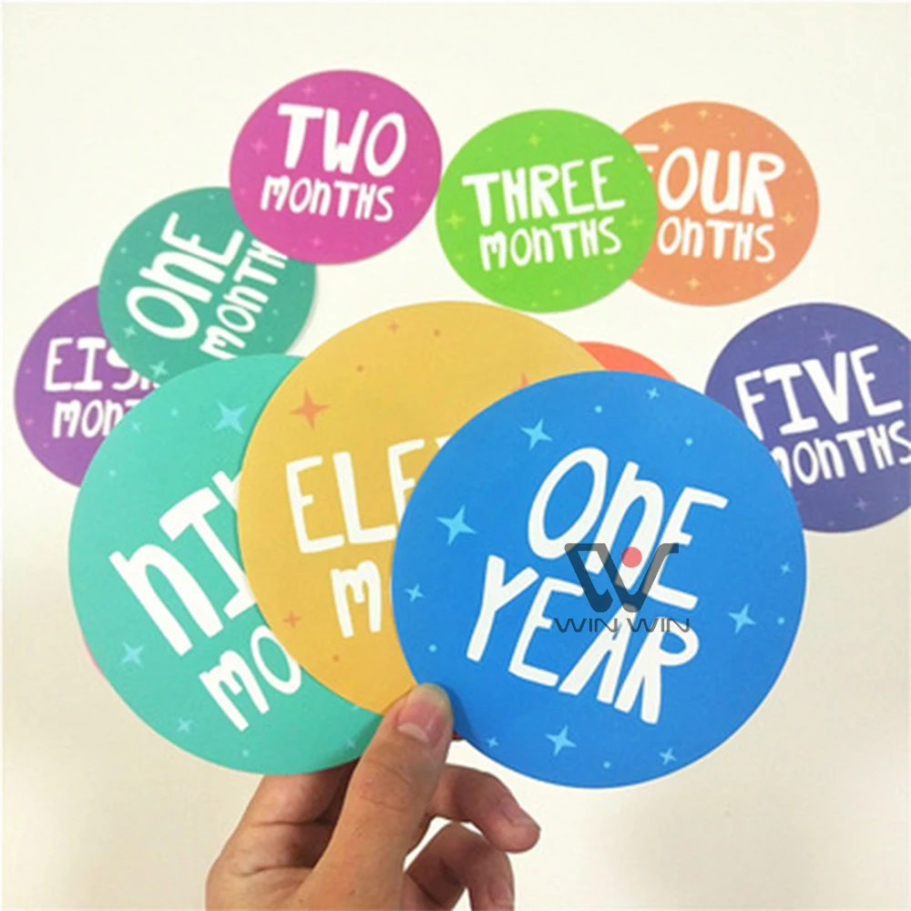 Baby Milestone Plaques Milestone Cards Custom Logo Baby Wooden Monthly Milestone Christmas Card Giveaway Gift