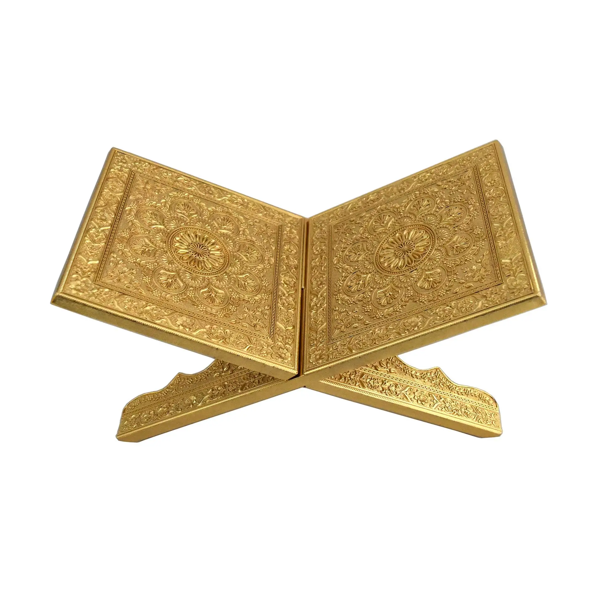 Alloy EID Al-Fitr Islamic Bible Book Shelf Quran Koran Frame Koran Holy Book Stand Holder Eid Mubarak Ramadan Kareem Decoration