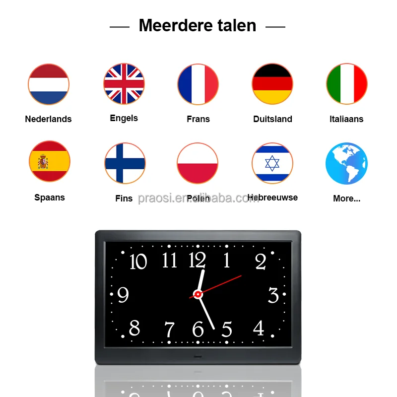 2024 Pros Smart 10 inch Large Display Memory Loss Alzheimer Digital Calendar Clock Dementia Day Alarm Clock  Edit Alarm Reminder