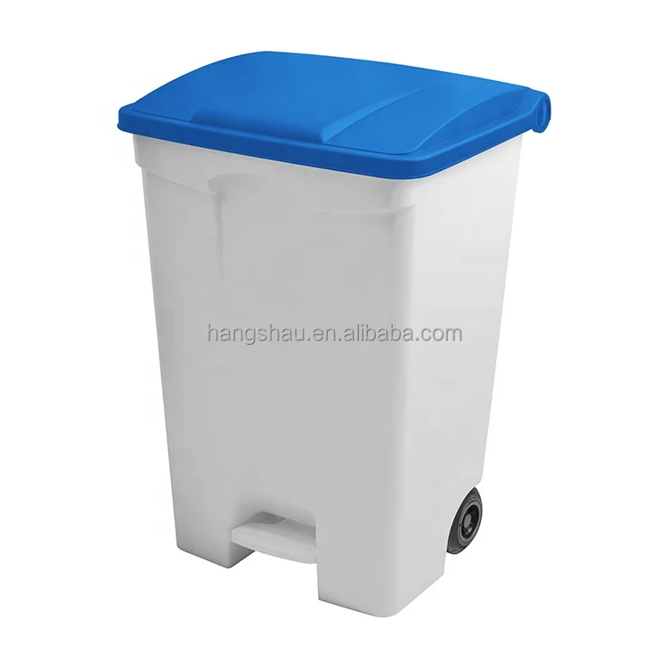 Waterproof North American Style Large Plastic Outdoor Street Dustbin Garbage Waste Bin Trash Cans