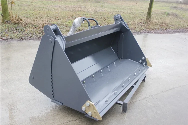 Official 0104 Mini Loader Skid Steer Attachment 4 in 1 Bucket