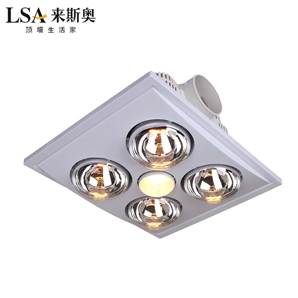 3-in-1 mutli function ceiling mounted infrared lamp bathroom heater with exhaust fan and LED light