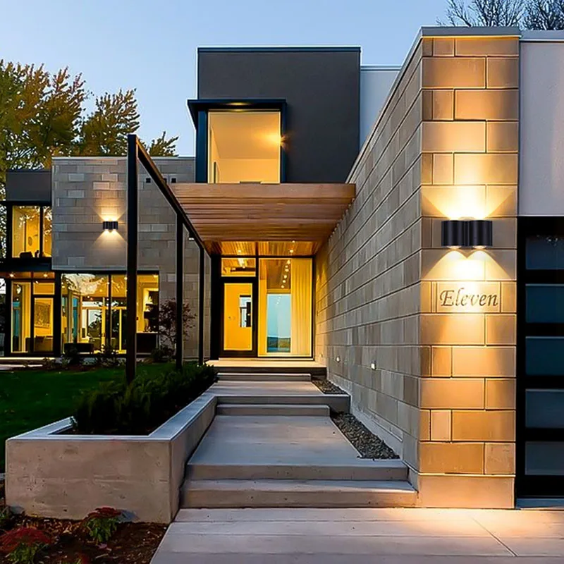 High power AC85-265V bright white outdoor lighting ip65 waterproof Aluminum 10w led wall lamp