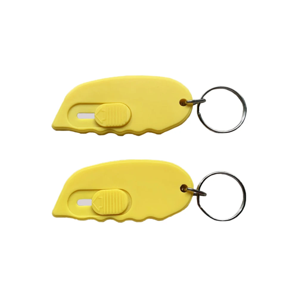 Custom Logo Plastic Colorful Retractable Safety Carton Box Cutter Knife