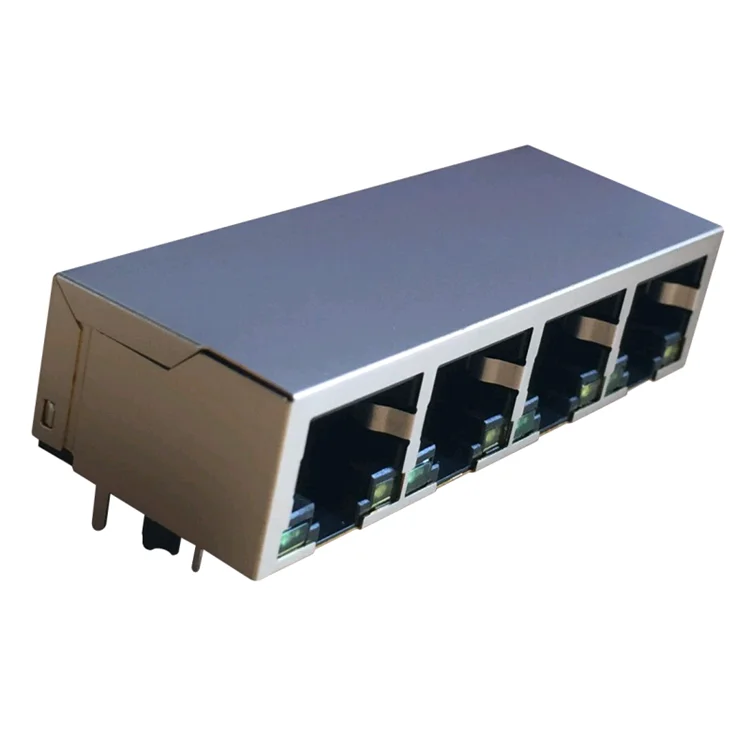 Сделано в Китае 8P8C модульный разъем 1x4 порты и разъёмы RJ45 разъем