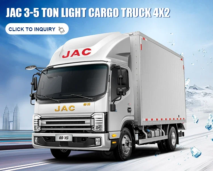 Used JAC Low Price 5 Ton 4.2m Truck Box Truck with Boutique Condition 20CBM Van For Sale