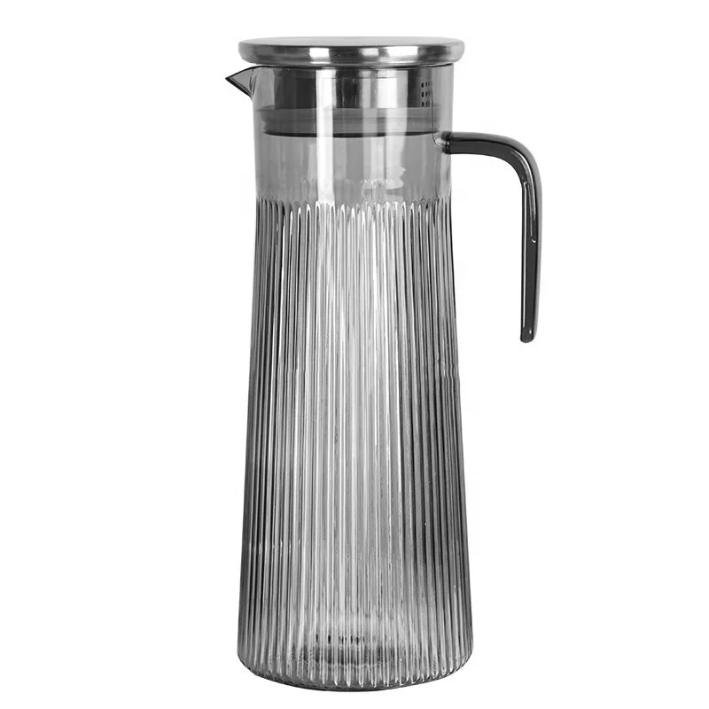 Cold kettle  0.5 Fl oz (1.6 L)  large capacity dishwasher free  easy to clean Acrylic kettle Clear tea drink for juice with lid