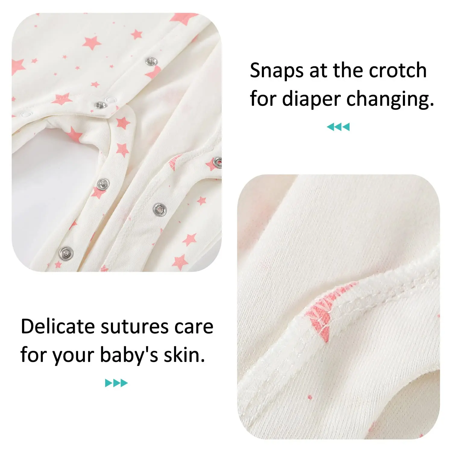 New Style Lower Price Premium Unisex Baby Clothes Unisex Babies Snap Button Trousers Rompers