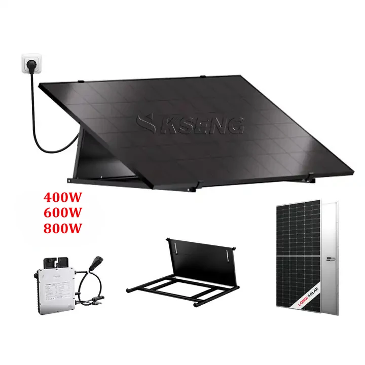 Eu Stock 400W 600W fotovoltaico plug and play balkonkraftwerk 800W Solar Panel Balcony System