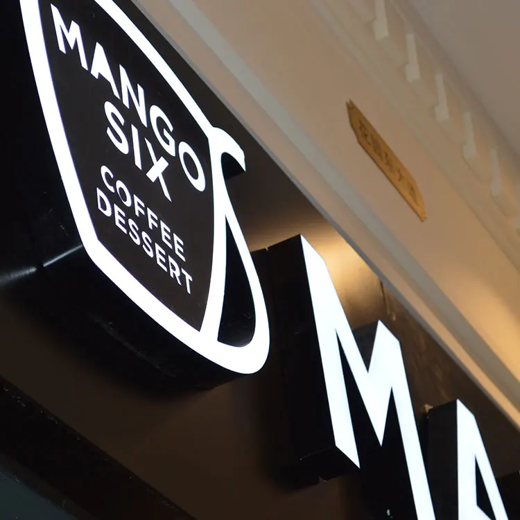 High quality 3d led advertising acrylic light box sign for Business Shop or Store outdoor