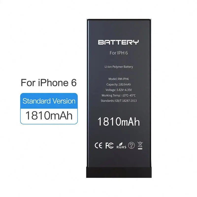 AAA Mobile Phone Battery Replacement For Iphone 6G Battery Li-ion 1810mah Internal Replacement Battery