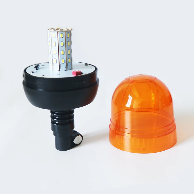 KM182AL 40W pole mount super bright led flashing strobe amber beacon tower warning light for truck tractor