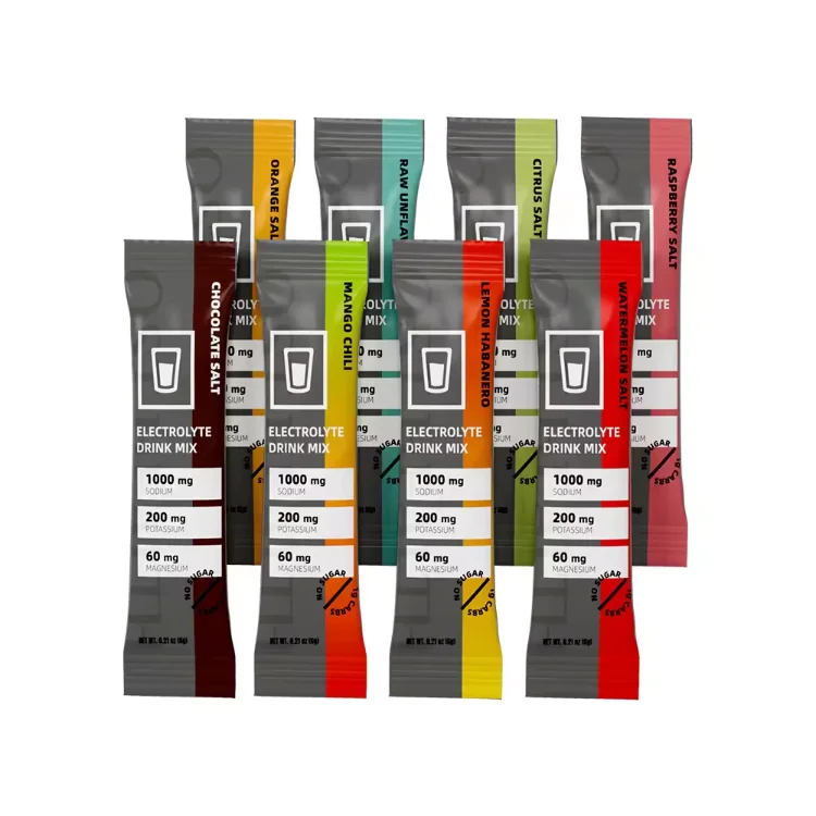 OEM Low Calorie Lemon Flavour Electrolyte Powder Hydration Packets Sweetened Stevia Energy Drink for Adults