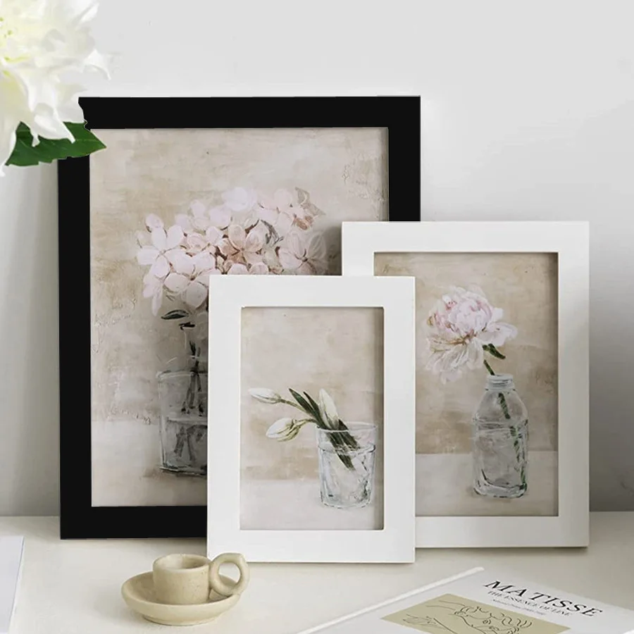 Classic Picture Natural Frames Wall Hanging With Plexiglass 9X13 10X15 13X18cm Pictures Decor Wood Photo