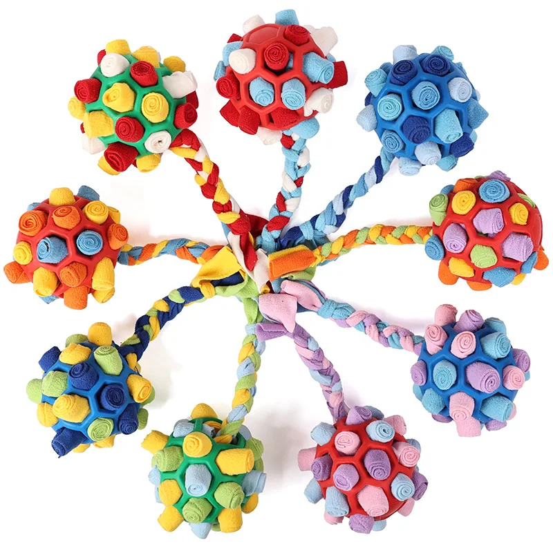 Interactive Flower Design Pet Snuffle Mat Sniffing Blanket IQ Training Stress Relief Interactive Dog Puzzle Toys