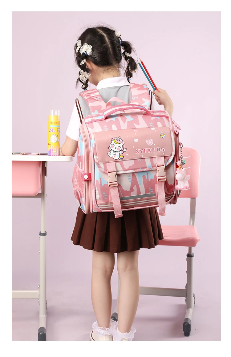 Hot Sell Durable Child Primary Waterproof School Backpacks Oxford Kids Bags