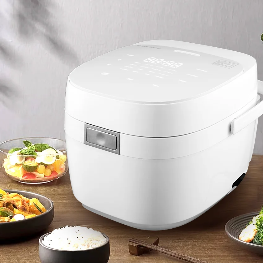 Large Capacity Diabetic-Safe Electric Rice Cooker 2 cup with Insulated Housing for Safe Handling and Blood Sugar Regulation