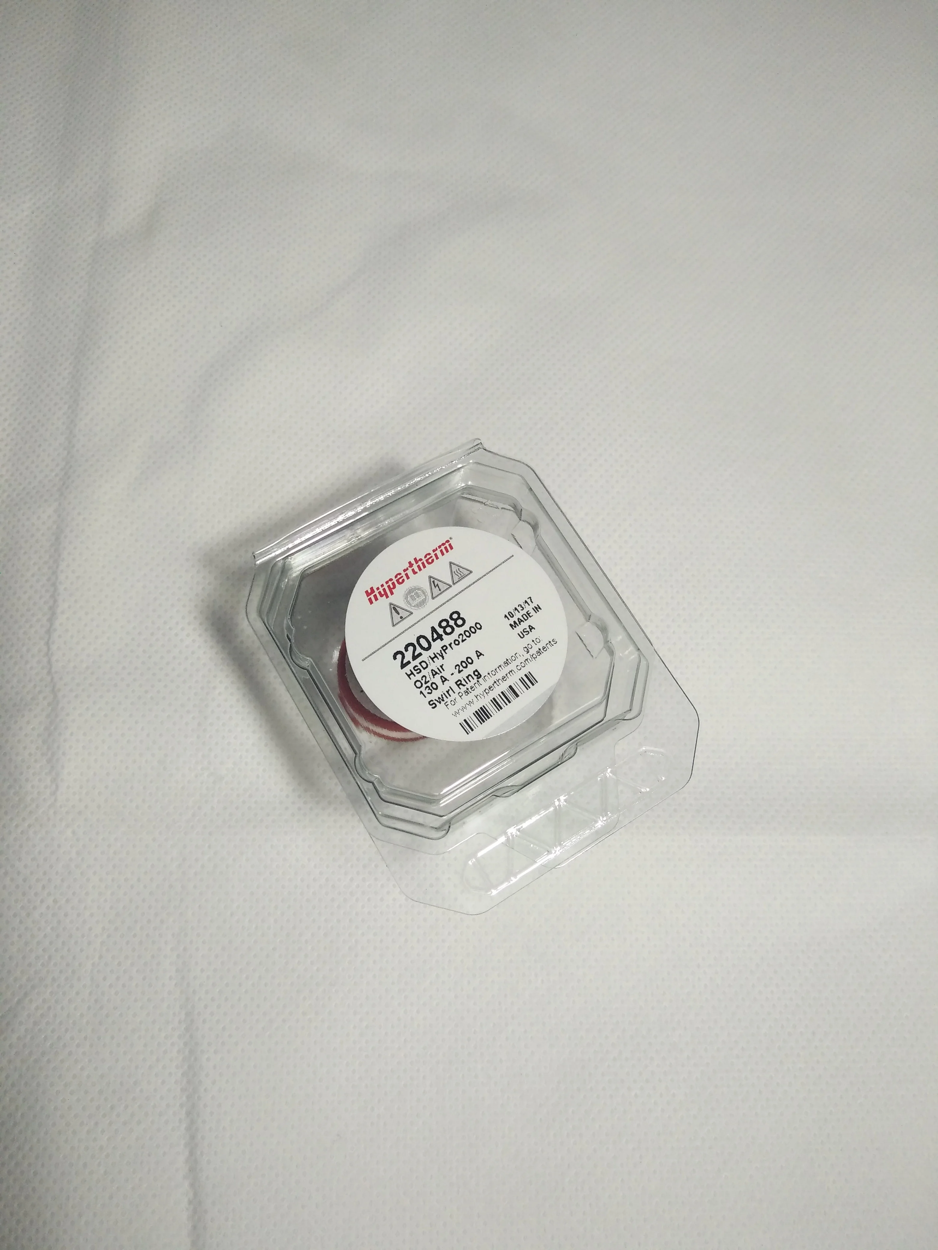 Plasma Spare Parts Original Hypertherm consumables Swirl Ring 220488