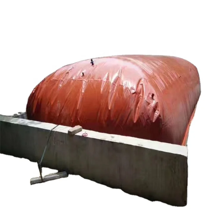 Small Plastic Tank Portable Home Biogas Digester Plant Storage Bag 200m3 PVC Biogas digester bag for Pig farm