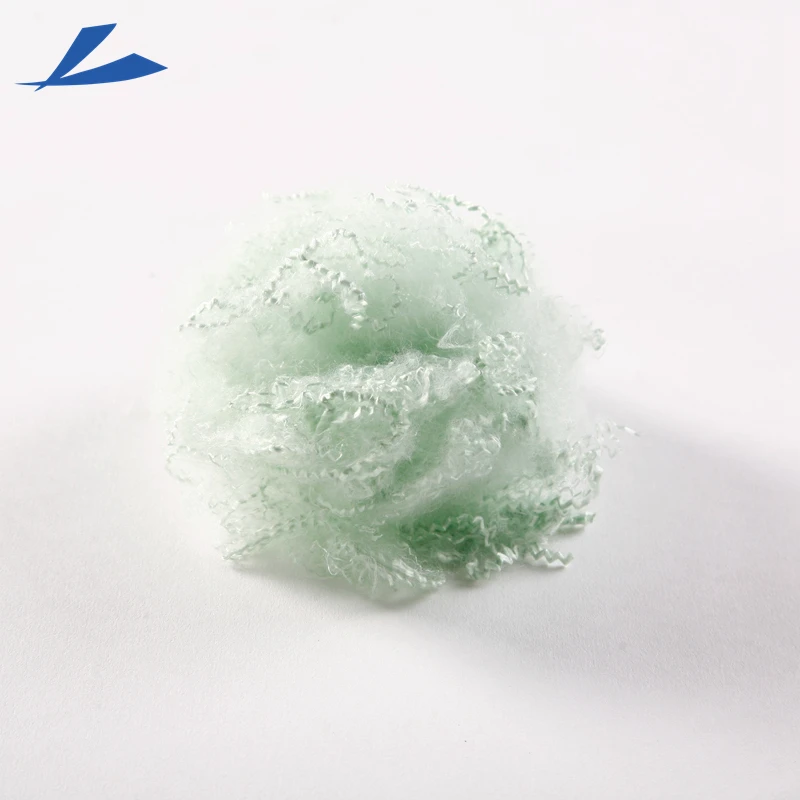 virgin 0.9D feather like colored polyester staple fiber for filling